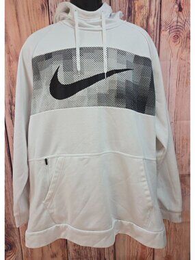 Nike Dri-Fit Mens Standard Fit White Hoodie XXL